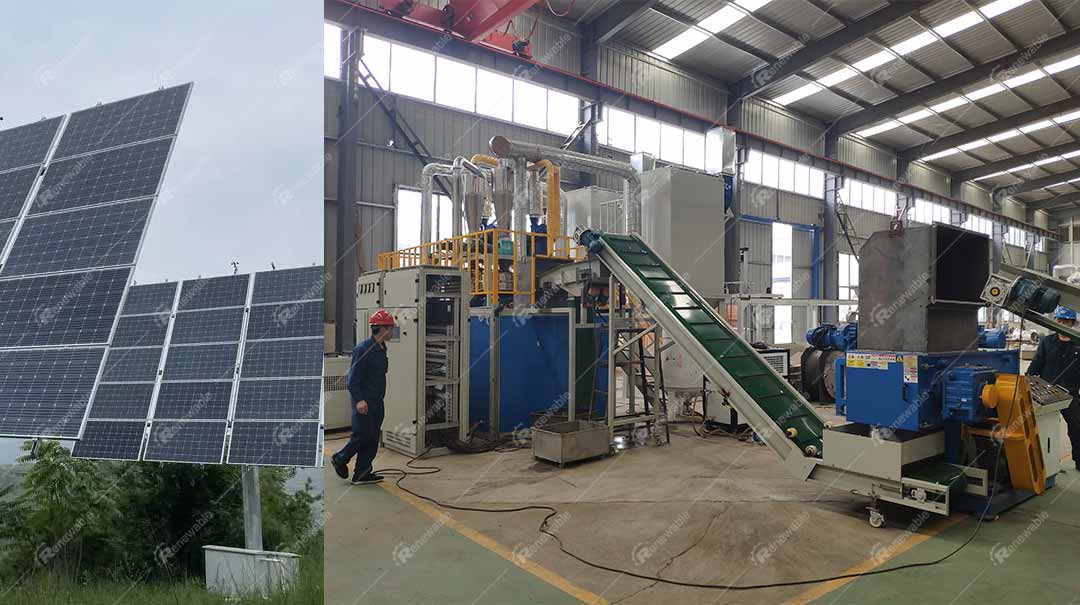 Are there any equipment for recycling and treating organic matter in discarded crystalline silicon photovoltaic modules?