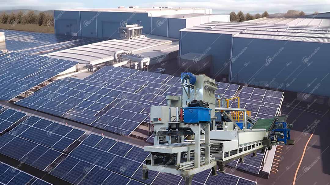 New disposal technology and solutions for scrapped photovoltaic panels