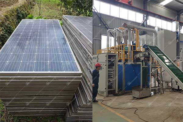 Waste photovoltaic panel crushing and decomposition equipment